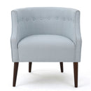Contemporary Upholstered Club Chair With Button Tufting