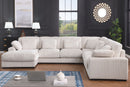 Nadine - Corduroy Modular Corner Sectional Sofa With Left Facing Chaise