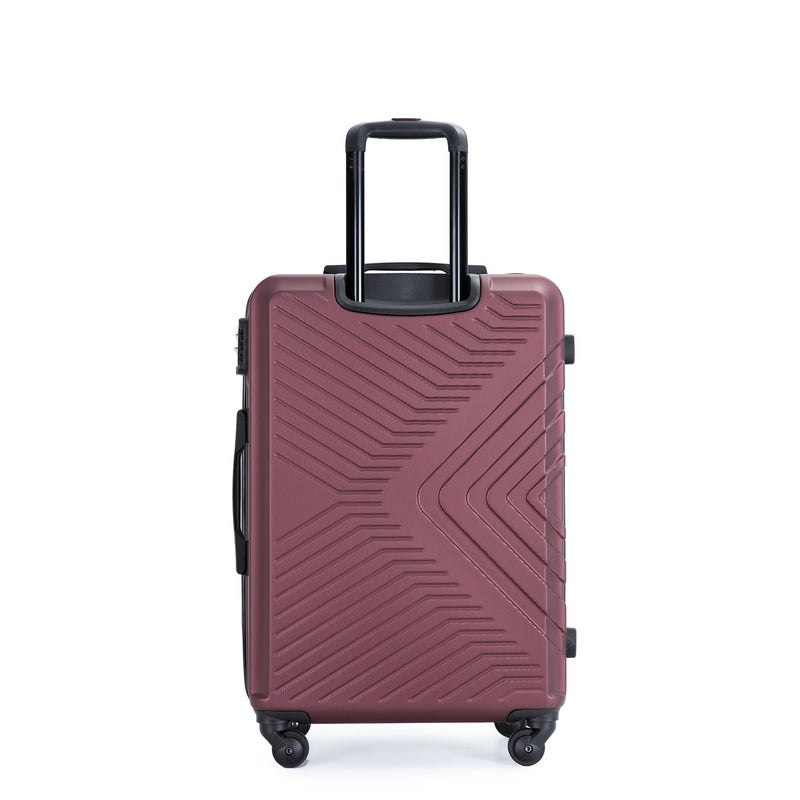 3 Piece Luggage Sets Lightweight Suitcase With Two Hooks, Spinner Wheels, Tsa Lock, Durable Hard Shell