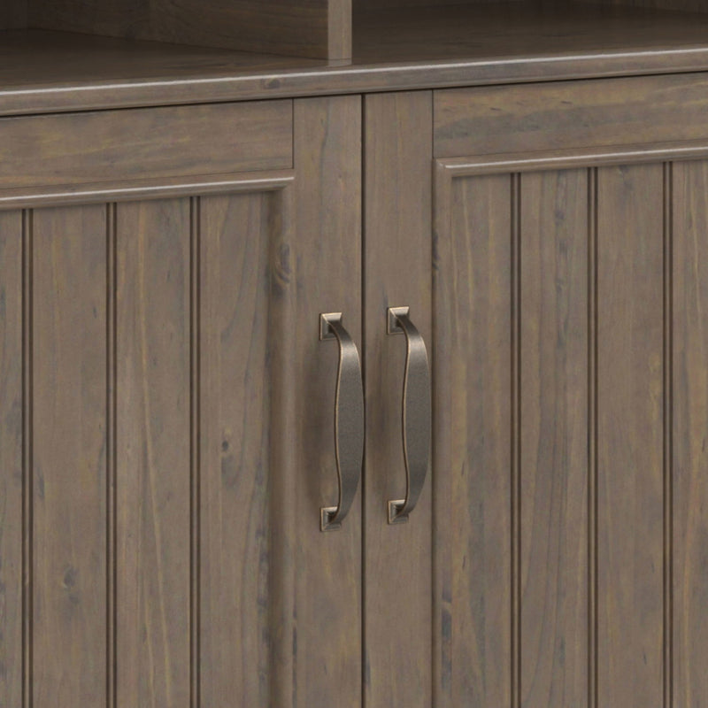 Lev - Medium Storage Cabinet - Smoky Brown