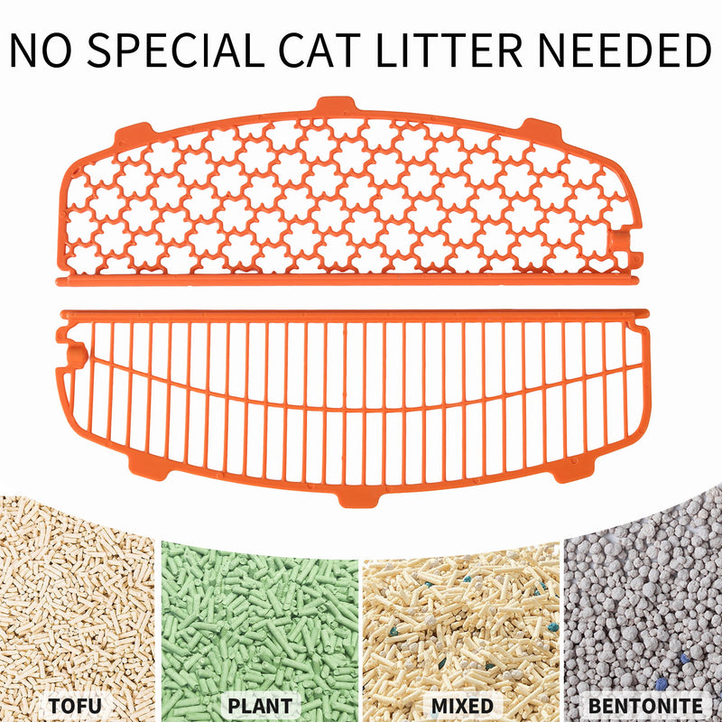 Self-Cleaning Cat Litter Box, 68L+9L, Suitable For A Variety Of Cat Litter, App Control, Real-Time Video, Photo And Video, Safe And Reliable, Ionic Deodorization, With Exhaust Hose, Support Wifi - White