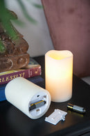 LED Candles With Remote Timer (Set of 3) - Ivory