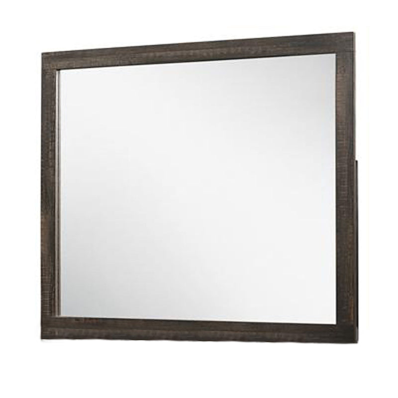 Monica - Mirror With Clean Lines - Dark Oak