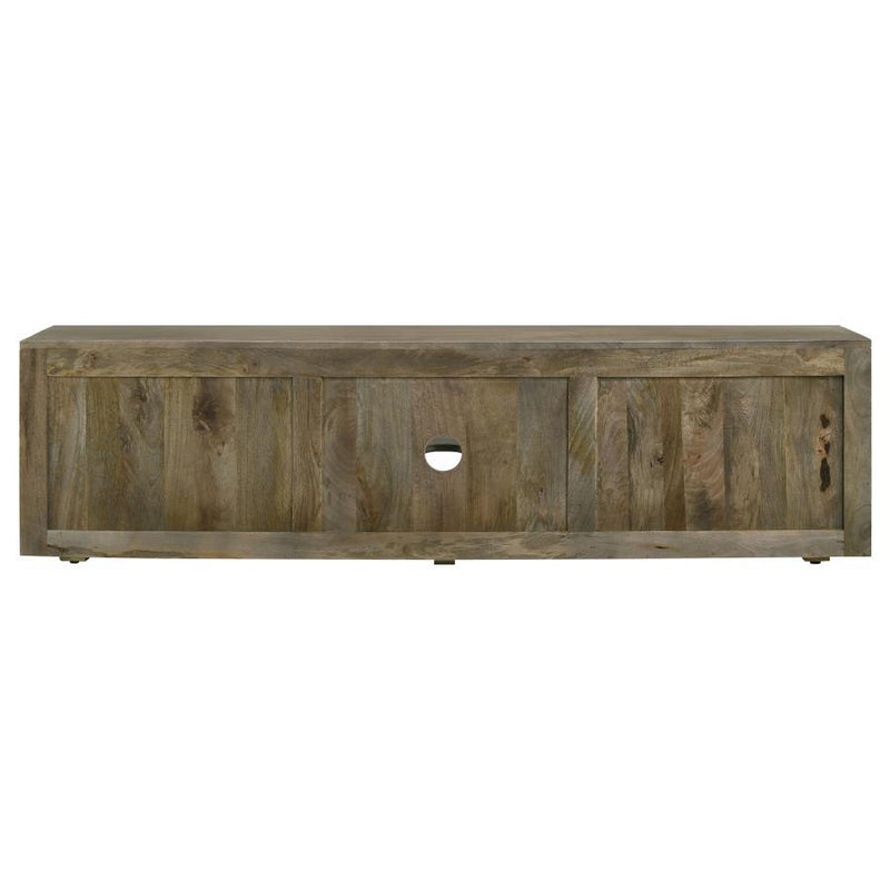 Keese - 2 Door Wood TV Stand Media Console - Mango Brown