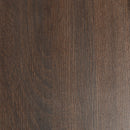 Coastal Coffee Table With Lower Shelf And Faux Rattan Baskets - Espresso