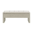 Modern Upholstered Large Bed End Bench With Storage
