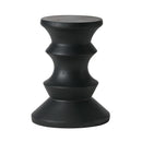 Side Table Modern Concrete Accent Piece - Black