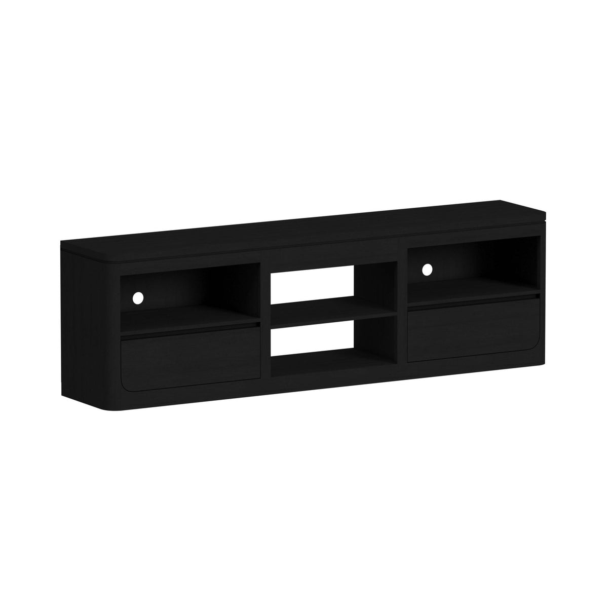 Rosalie TV Console in Black by Elements International, view 8