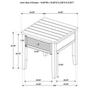 Concord - Coffee And End Table Set Distressed