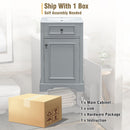 Elegant Bathroom Vanity With Ceramic Sink, Soft Close Door, Adjustable Shelf