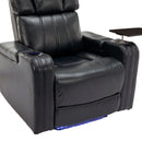 Power Recliner Theater Chair With Cooling Cup Holder, Bluetooth Speaker, LED Lights, USB Ports