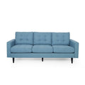Jenny - Contemporary Tufted Fabric 3 Seater Sofa