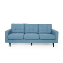 Jenny - Contemporary Tufted Fabric 3 Seater Sofa