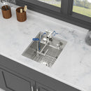 Modern Undermount Bar Sink With Folding Faucet