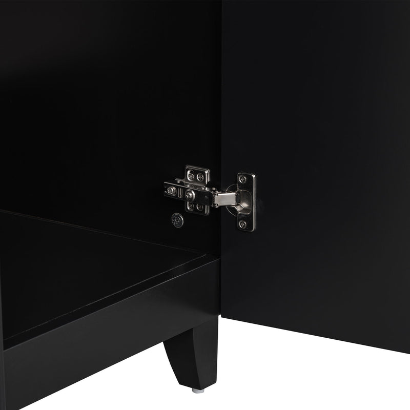 Bathroom Vanity Cabinet With Sink - Black