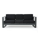 Cape Coral - Modern 3 Seater Sofa With Metal Tray