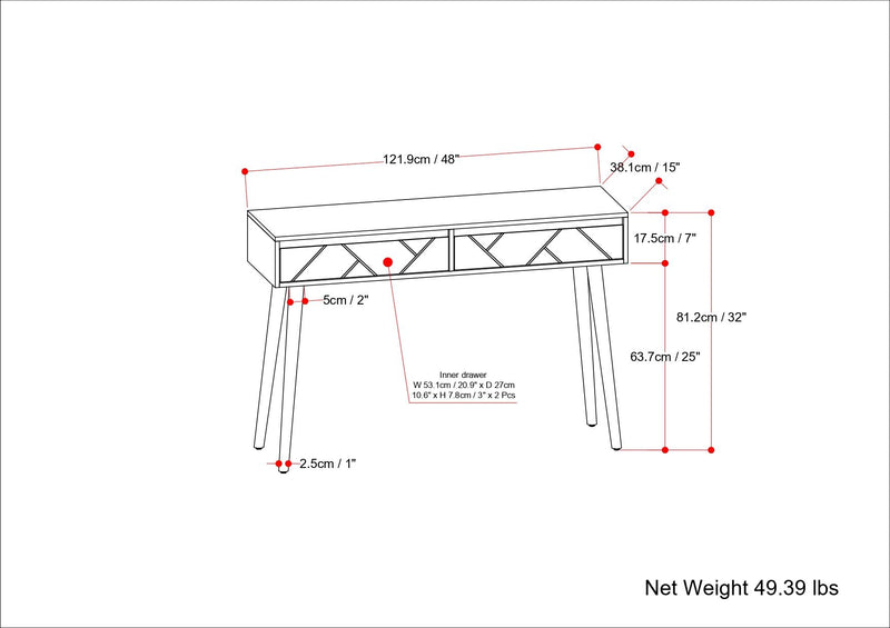 Jager - Console Table - Natural