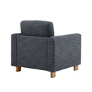 Harmonia - Classic Fabric Upholstered Armchair With Rubber Wood Frame