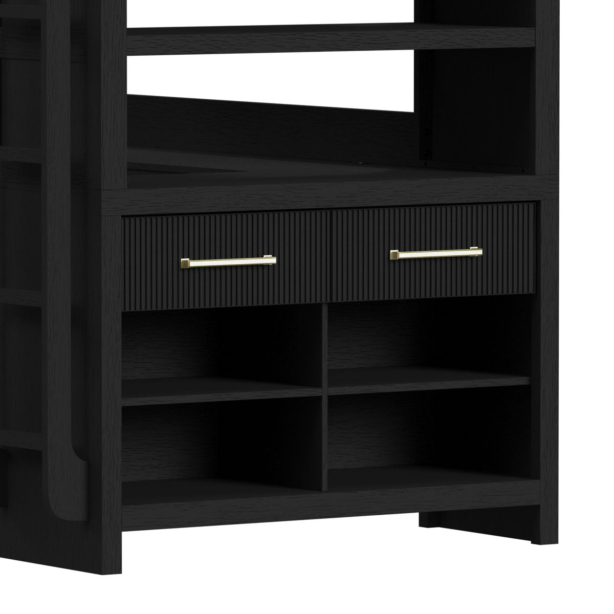 Ridgemont Loft Complete Bunk Bed in Black by Elements International, view 16