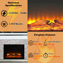 Laksha - Fireplace - Mirrored & Stone - Atlantic Fine Furniture Inc