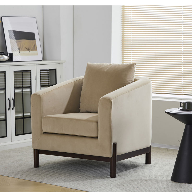 Anurudh - Barrel Club Velvet Upholstered Chair