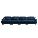 Super Comfort Oversized Modular Velvet Sectional Sofa, Deep Seat Convertible L Shaped Couch