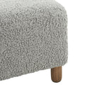 Contemporary Ottoman With Foam Cushion And Durable Upholstery