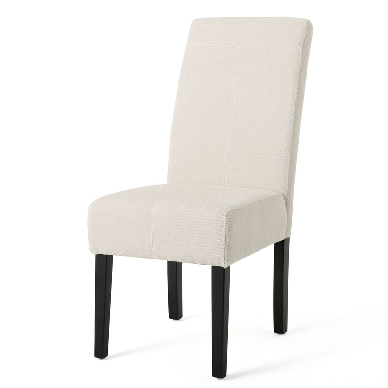 Upholstered Dining Chairs, Modern Fabric Dining Room Chair (Set of 2) - Beige
