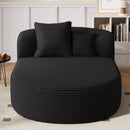 Modern Chaise Lounge Sofa Boneless Couch With Supportive Pillows