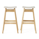 Modern Bar Stool Set With Upholstered Seating