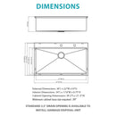 Drop In Kitchen Sink Stainless Steel 16 Gauge