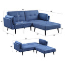 Nafisa - Sofa - Blue Fabric - Atlantic Fine Furniture Inc