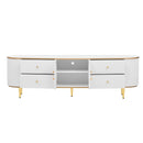 Modern TV Stand With 4 Drawers And 1 Cabinet