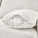 Single Sofa Couch With Storage Space, Movable Ottoman, USB Ports, Cup Holders, Phone Holder