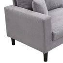 Modern Upholstered 3 Seat Sofa, High Resilience