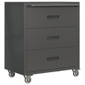Heavy Duty Metal Storage Cabinet With Wheels 3 Drawer Tool Cabinet For Garage, Office, And Home Organizer Solutions