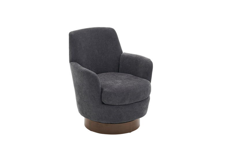 Polyester Swivel Barrel Chair, Swivel Accent Chairs Armchair For Living Room, Reading Chairs For Bedroom Comfy, Round Barrel Chairs With Gold Stainless Steel Base