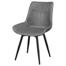 Brassie - Upholstered Swivel Dining Side Chair (Set of 2) - Gray - Atlantic Fine Furniture Inc