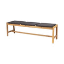 Cambria - Rustic 3 Seater Bench - Teak