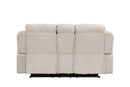 Galya - Motion Loveseat With Console - Light Gray