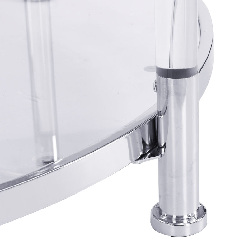 Contemporary Round Tempered Glass Table