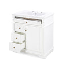 Freestanding Bathroom Vanity With Sink, Soft Closing Door, Tip Out Drawer
