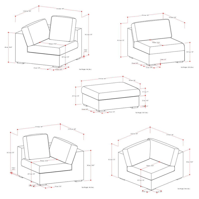 Jasmine - Handcrafted Sofa And Ottoman