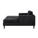 Modern Chaise Lounge With Dual Layer Armrests