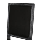 French Country Style Dining Chair With Upholstered Seating And Fluted Legs