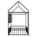 House Frame With Fence And Shelves