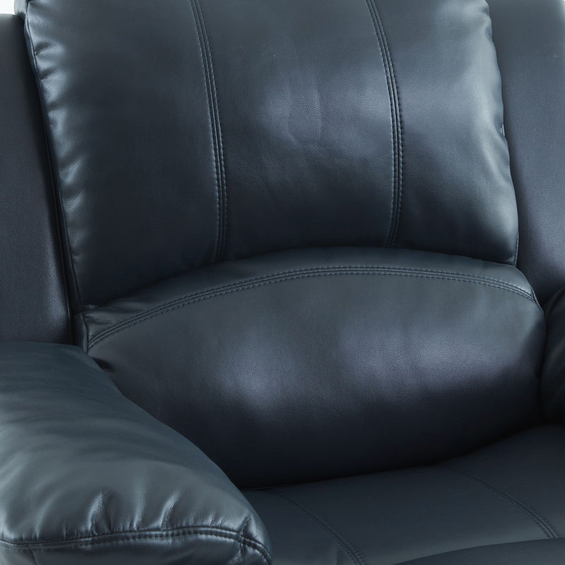 Charlotte - Gel Glider Recliner With Sturdy Wood Frame - Blue