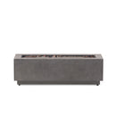 Modern Rectangular Iron Fire Pit 50,000 Btu