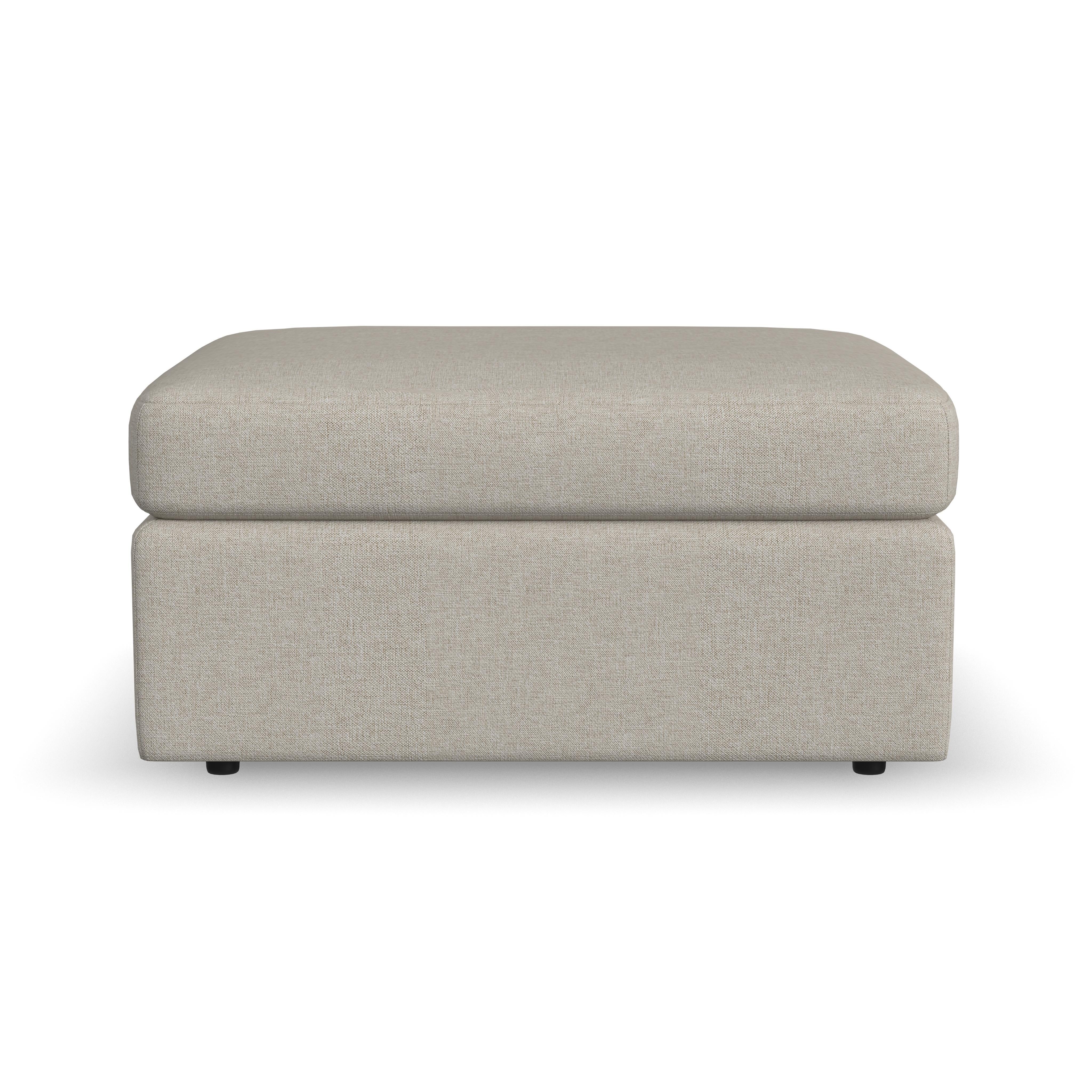 Sky - Fabric Stationary Square Cocktail Ottoman