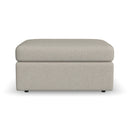 Sky - Fabric Stationary Square Cocktail Ottoman